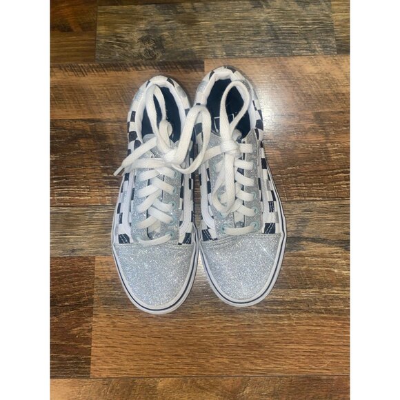 Women’s Sparkle and Checkered Vans - Picture 1 of 5